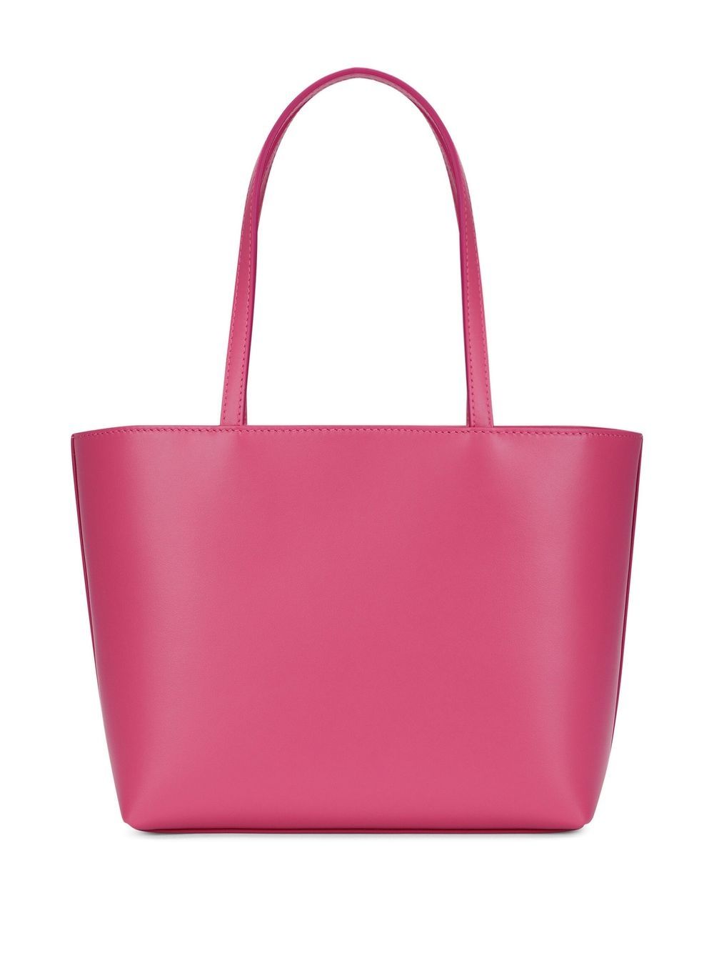 Dolce & Gabbana DG Logo Small Calf Leather Shopping Bag Pink