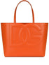 Dolce & Gabbana DG Logo Medium Orange Shopping Bag Orange