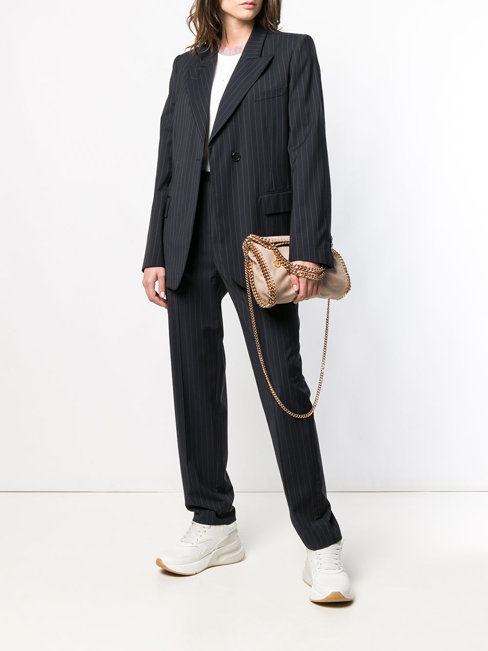 Stella McCartney Falabella Mini Faux-Leather Bag in Butter Cream Beige