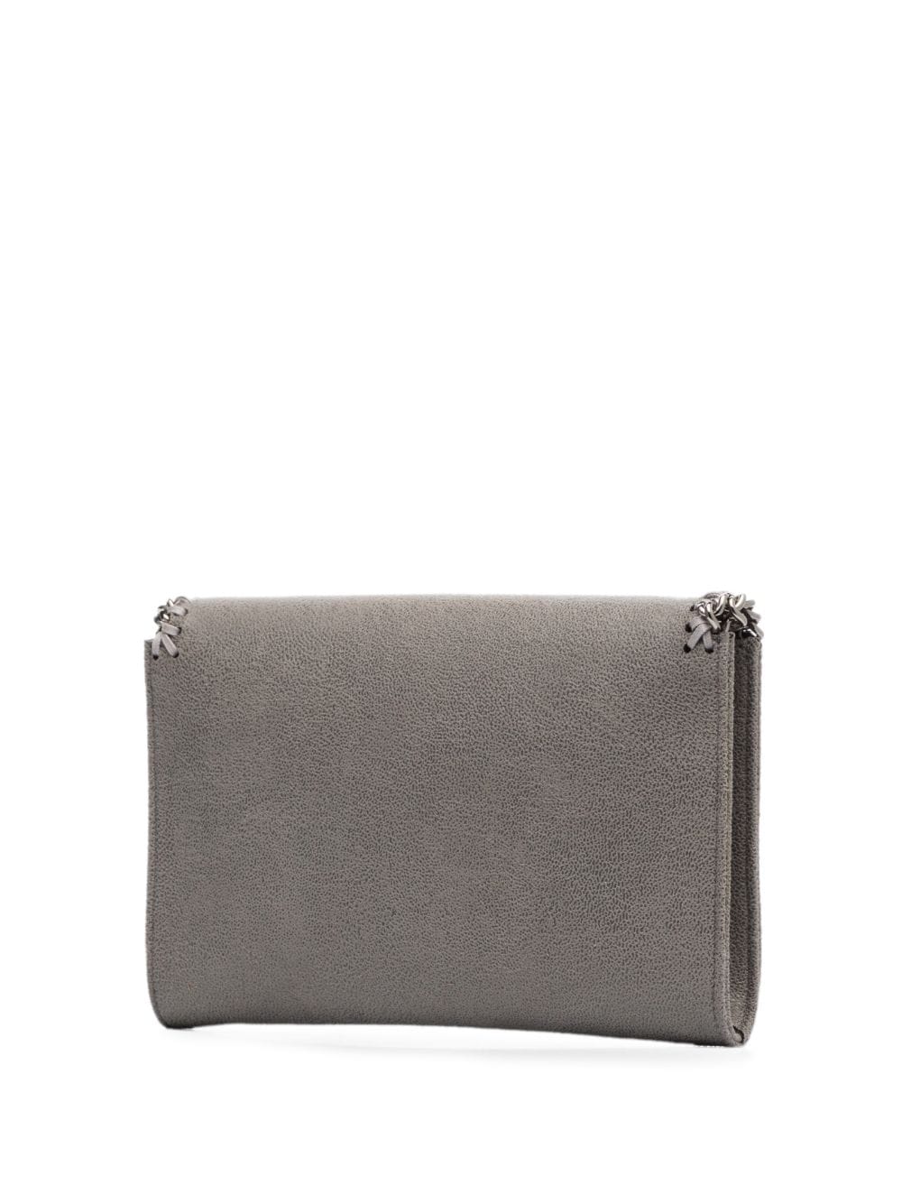 Stella McCartney Falabella Grey Wallet on Chain Clutch with Chain Trim Grey