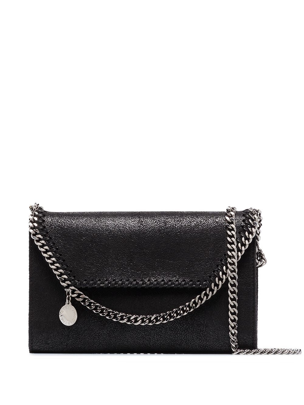Stella McCartney Falabella Small Faux Leather Chain Crossbody Bag Black