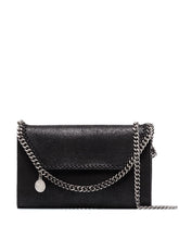 Stella McCartney Falabella Small Faux Leather Chain Crossbody Bag Black