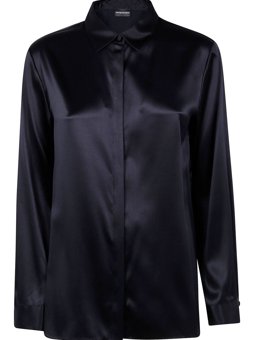 Emporio Armani Silk Shirt Black