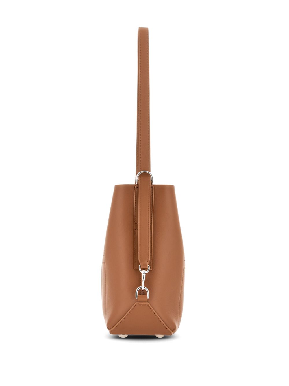 HOGAN PRE Leather Hocket Hobo Bag Brown