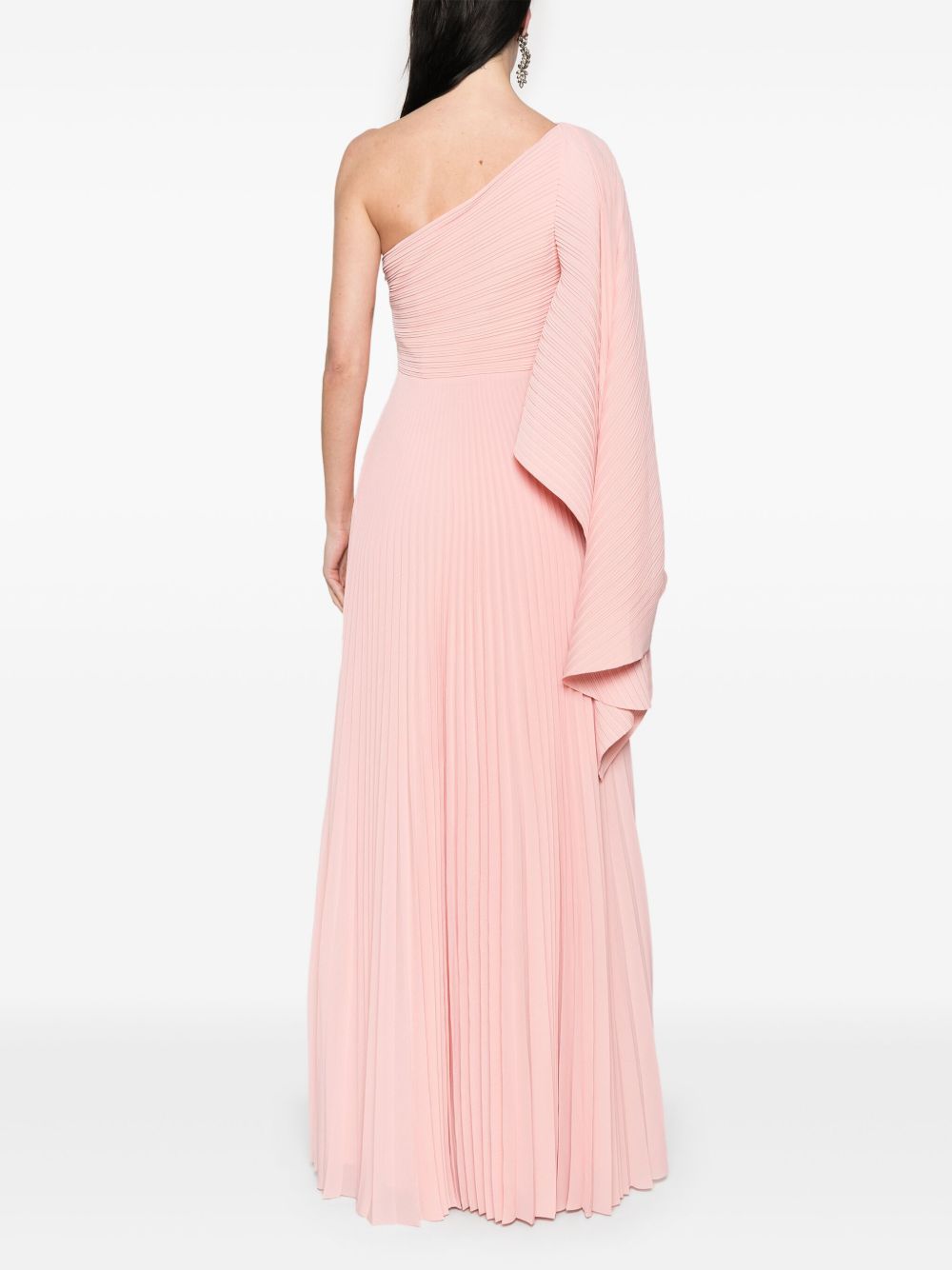 Solace London Maci One-shoulder Maxi Dress Pink