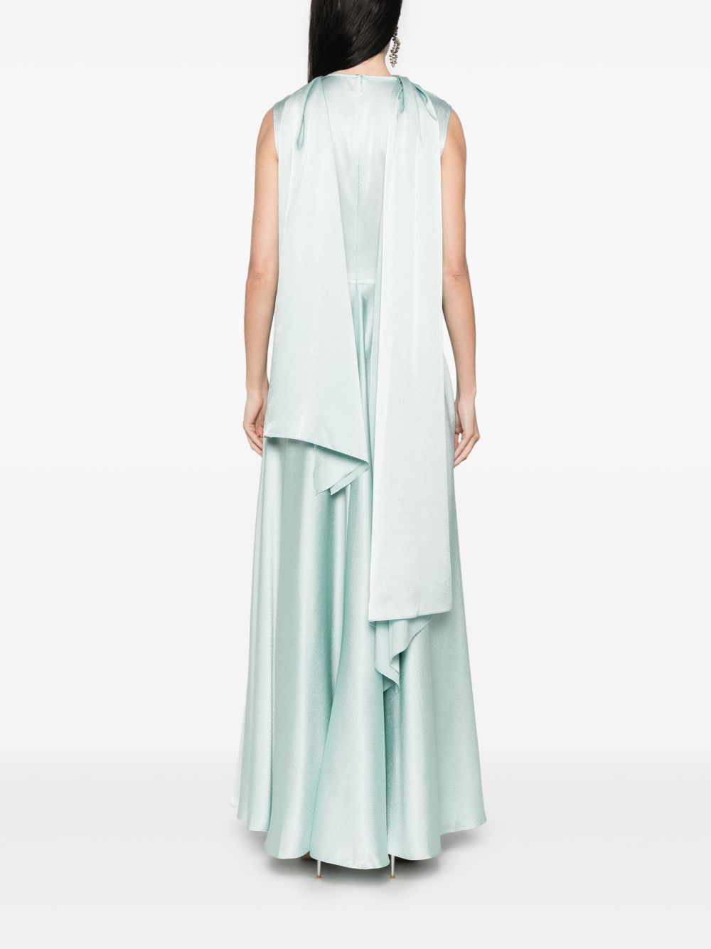 Solace London Emilia Maxi Dress Aqua Blue