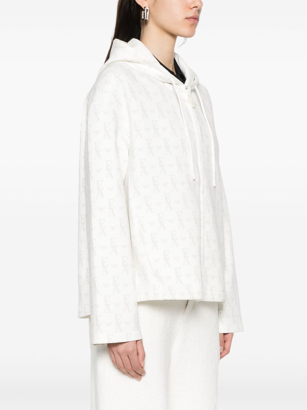 Emporio Armani Hooded Sweatshirt Black White