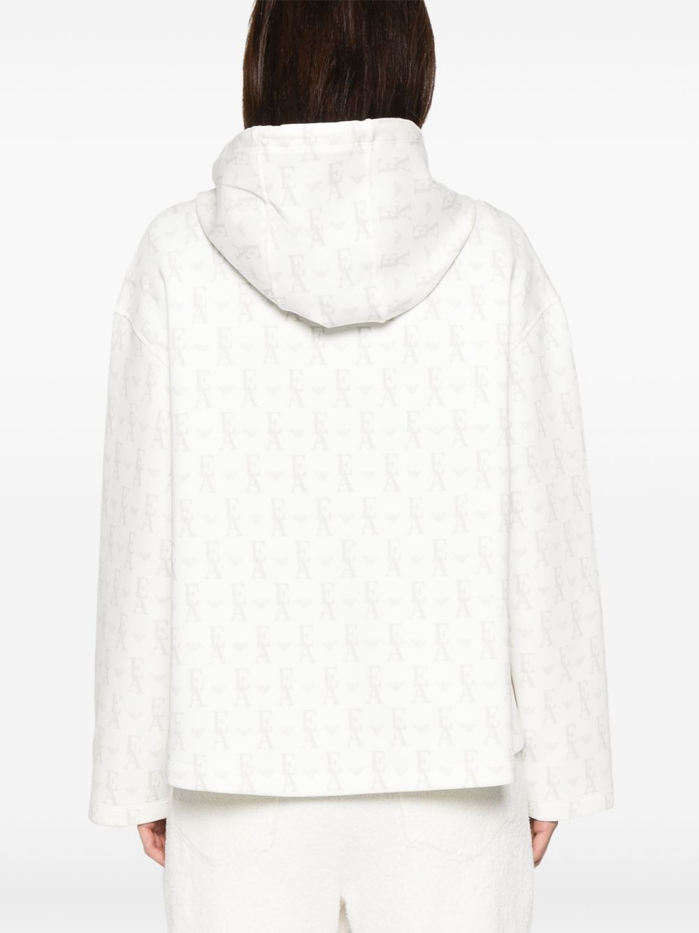 Emporio Armani Hooded Sweatshirt Black White