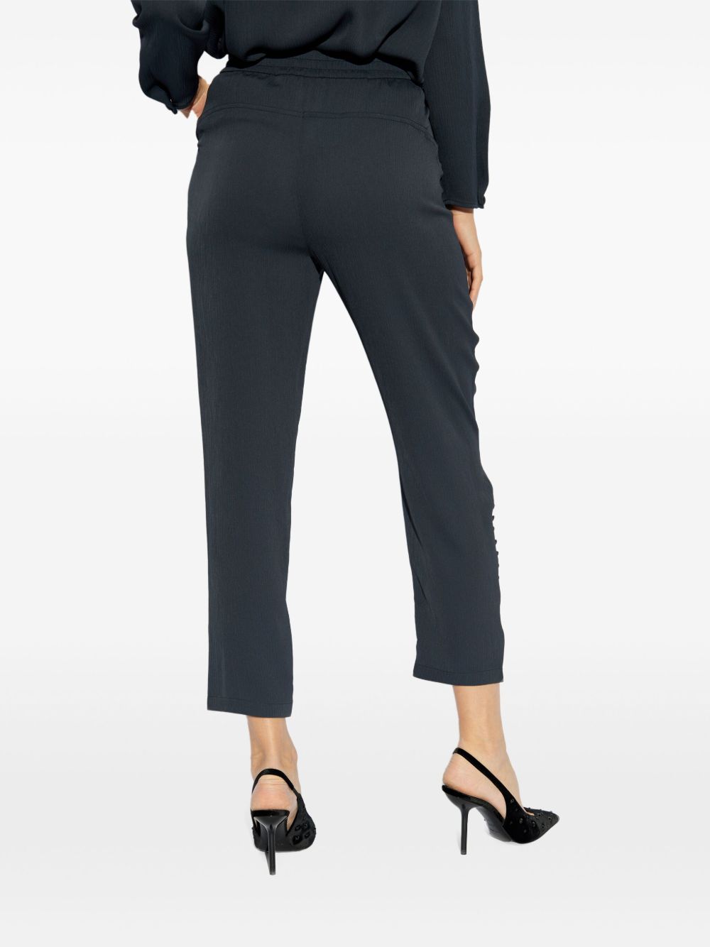 Emporio Armani Cropped Trousers Blue
