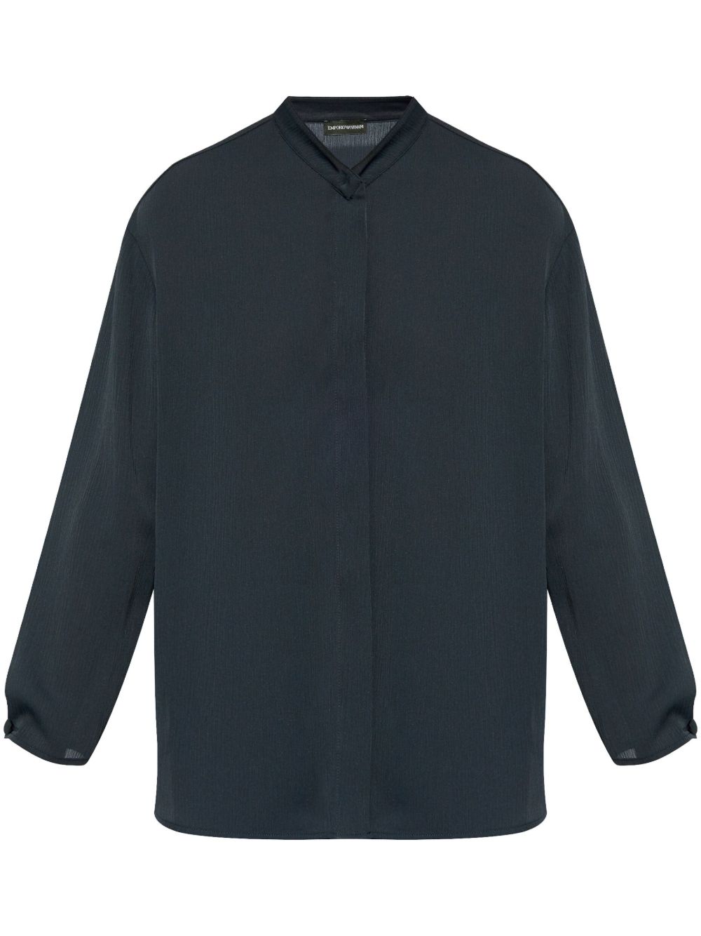 Emporio Armani Button Detail Shirts Blue