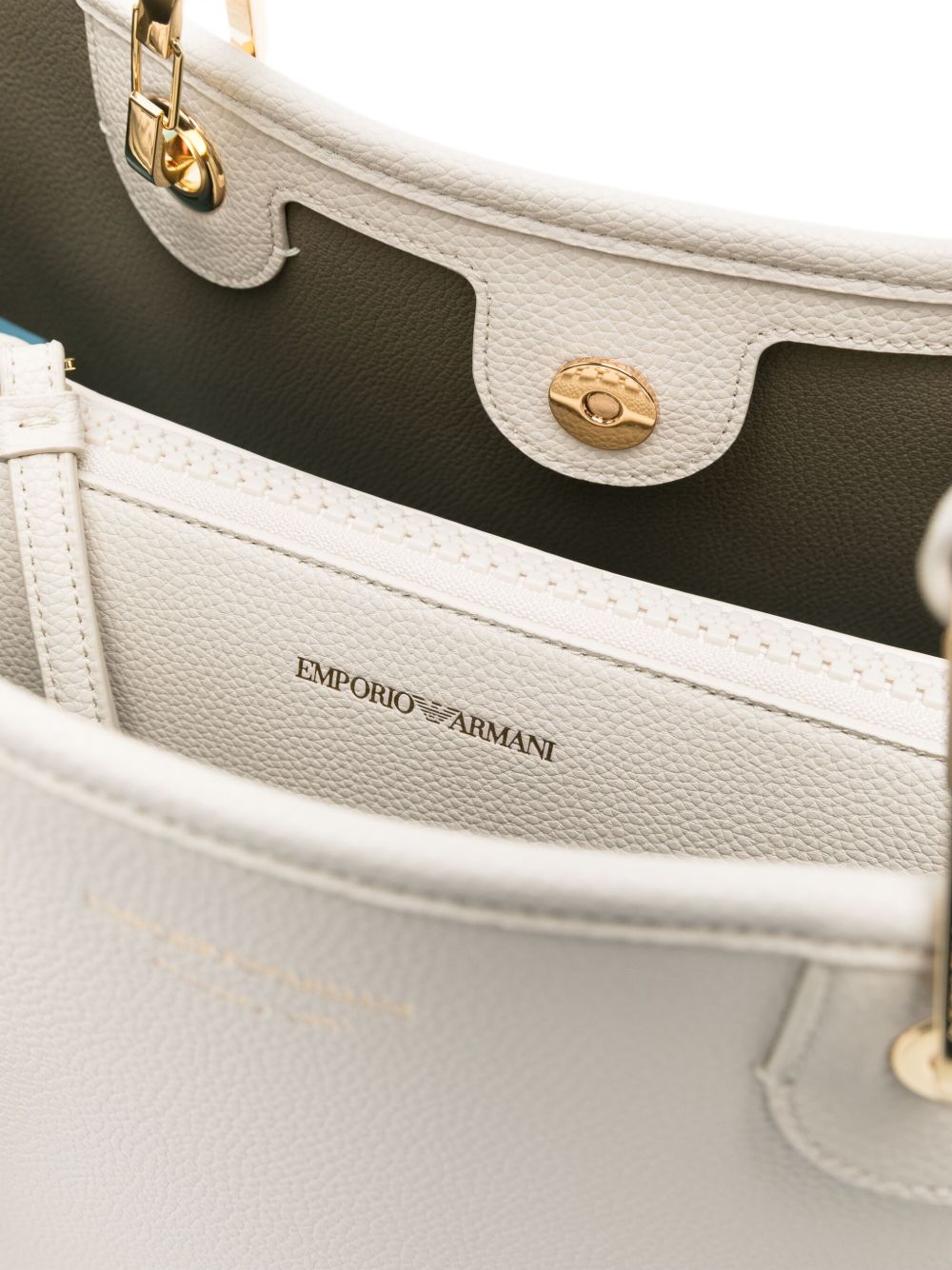 Emporio Armani MyEA Medium Tote Bag Light Beige