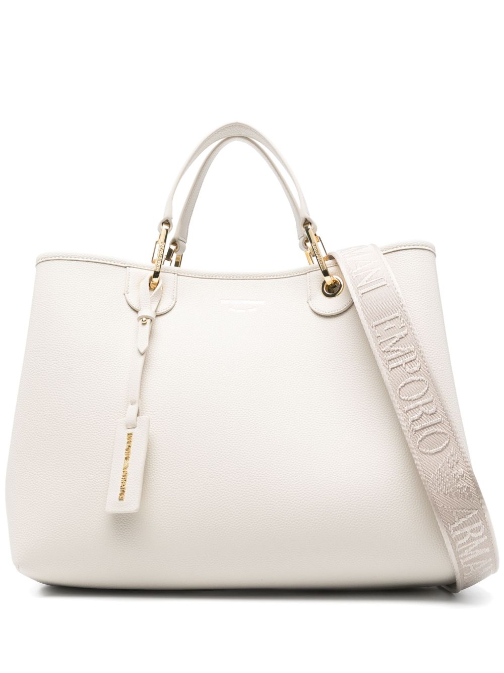 Emporio Armani MyEA Medium Tote Bag Light Beige