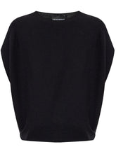 Emporio Armani Sleeveless Sweaters Black