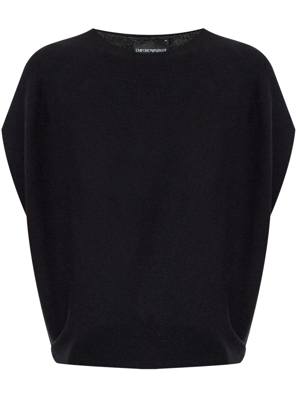 Emporio Armani Sleeveless Sweaters Black
