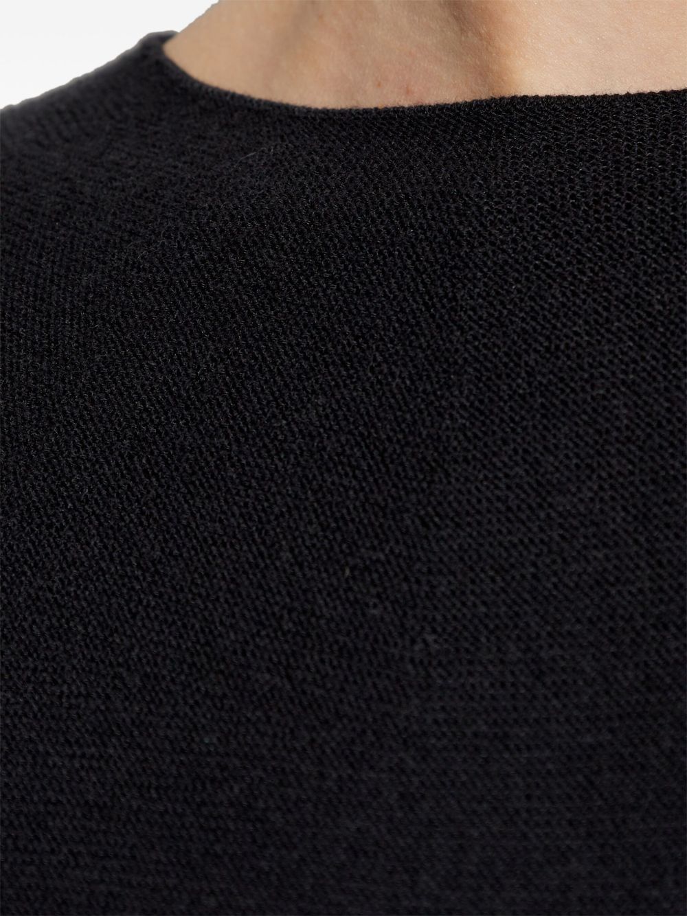 Emporio Armani Sleeveless Sweaters Black