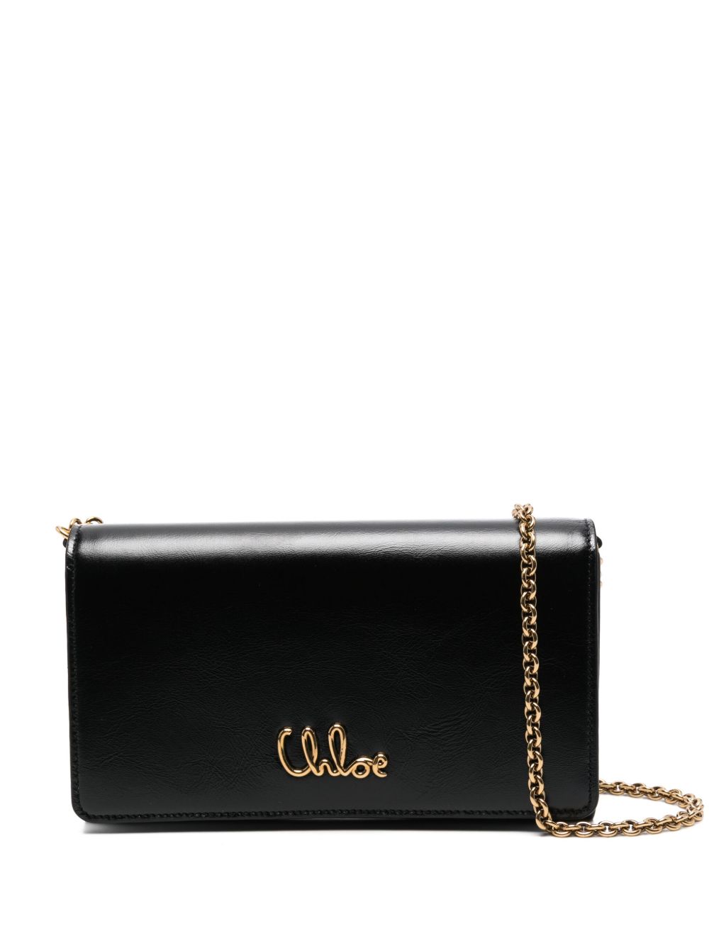 Chloé Iconic Flap Chain Crossbody Bag Black