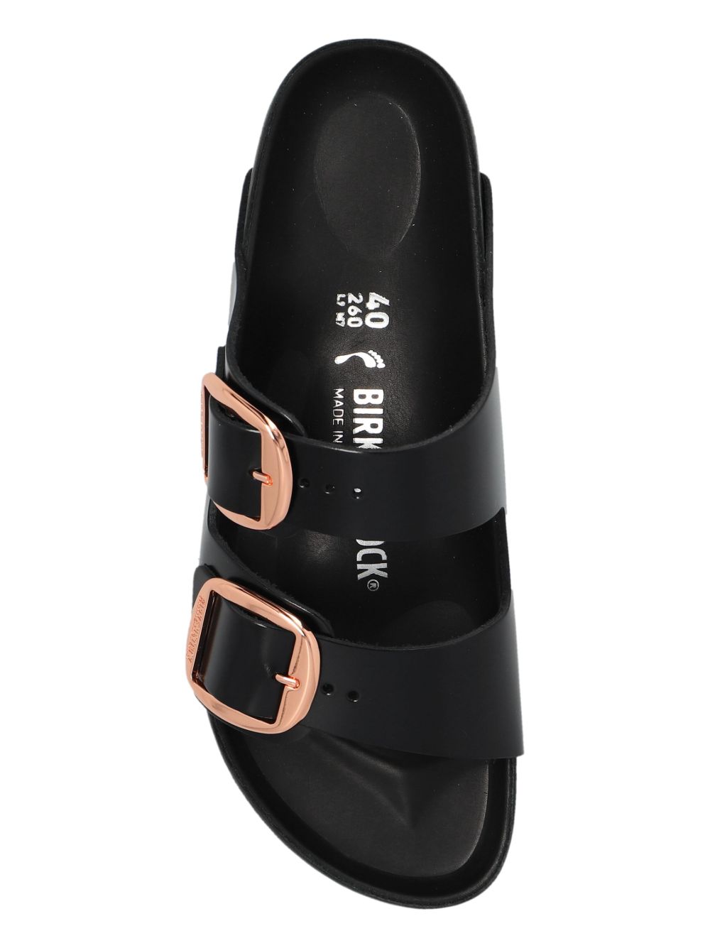 Birkenstock Arizona Double-Strap Leather Sandals Black