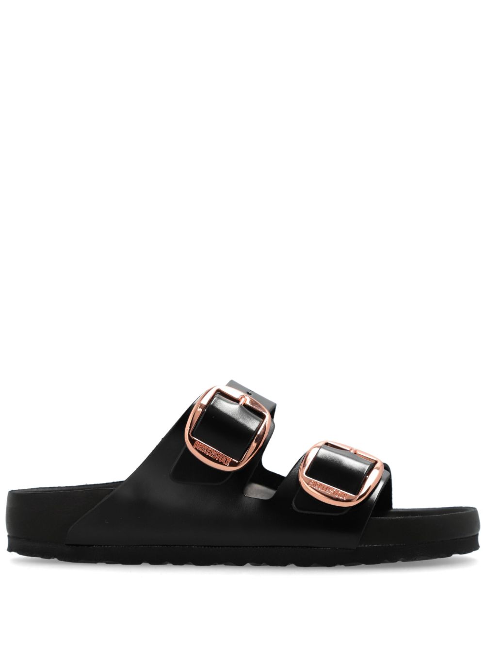 Birkenstock Arizona Double-Strap Leather Sandals Black