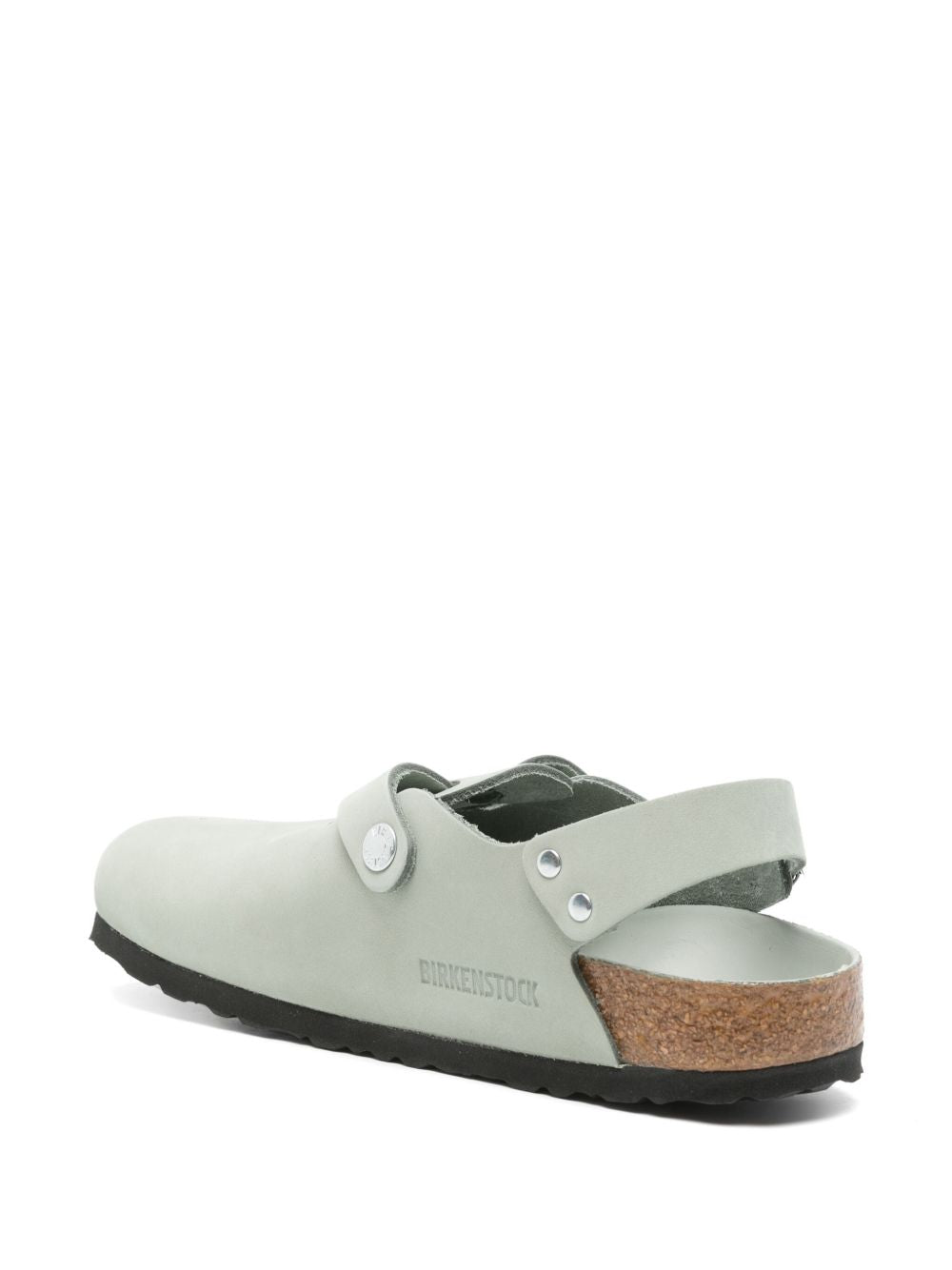Birkenstock Tokyo Buckle Leather Slingback Slippers Grey