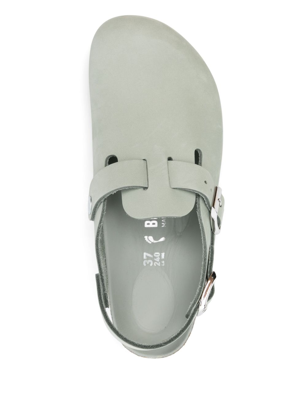 Birkenstock Tokyo Buckle Leather Slingback Slippers Grey