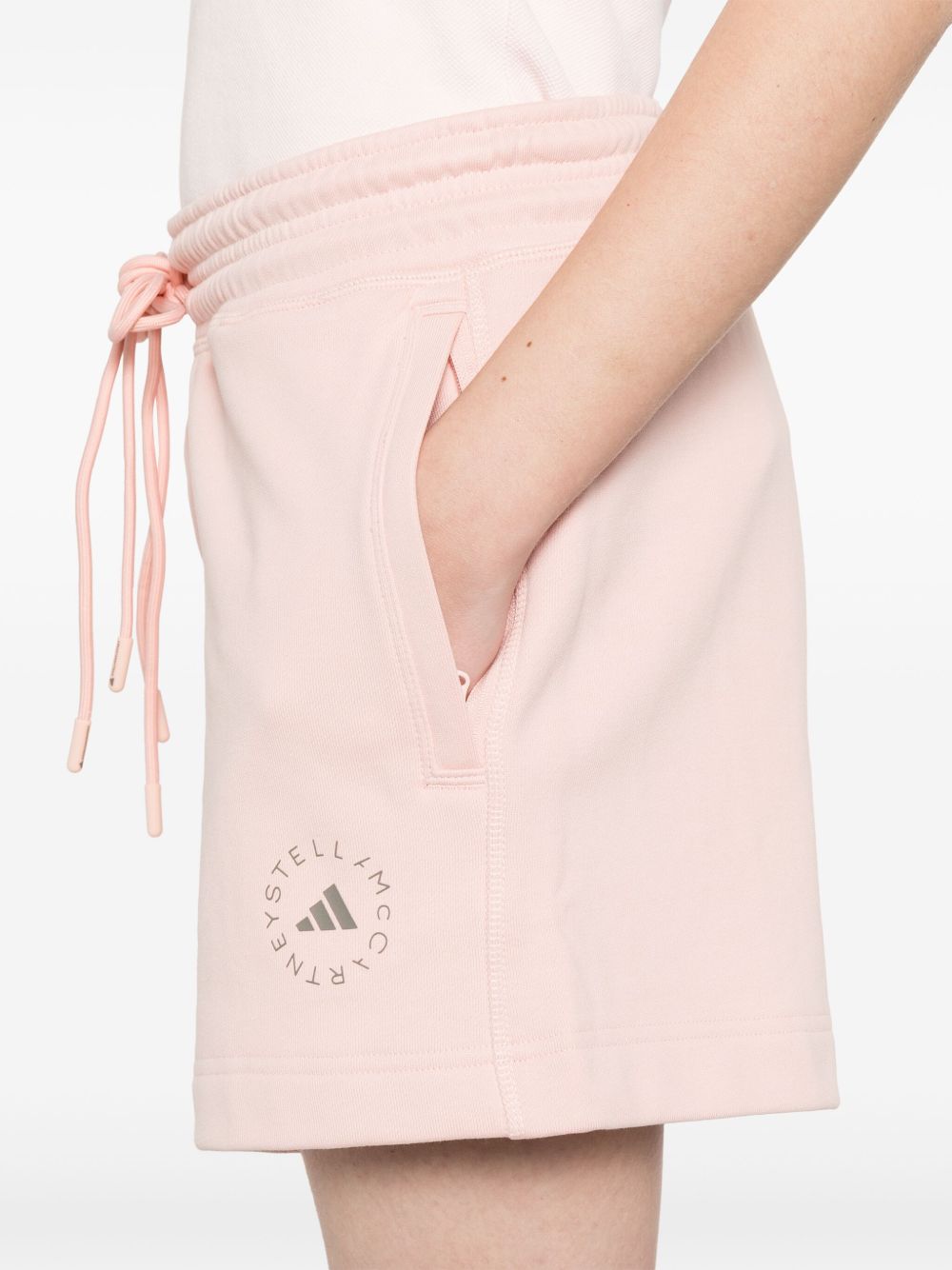 Adidas By Stella McCartney Logo-Print Short Pink