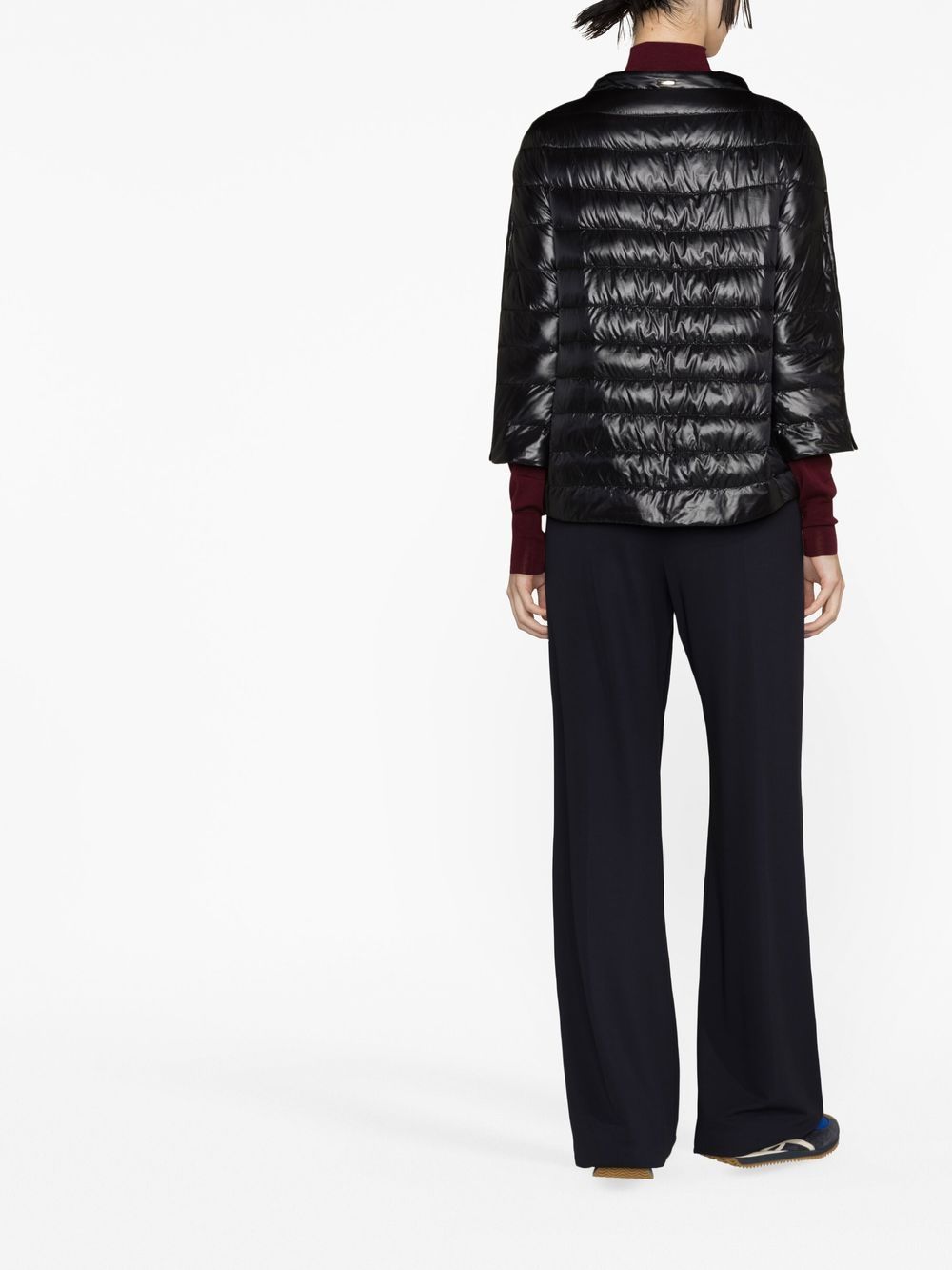 Herno Quilted Ultralight Down Cape Black Black