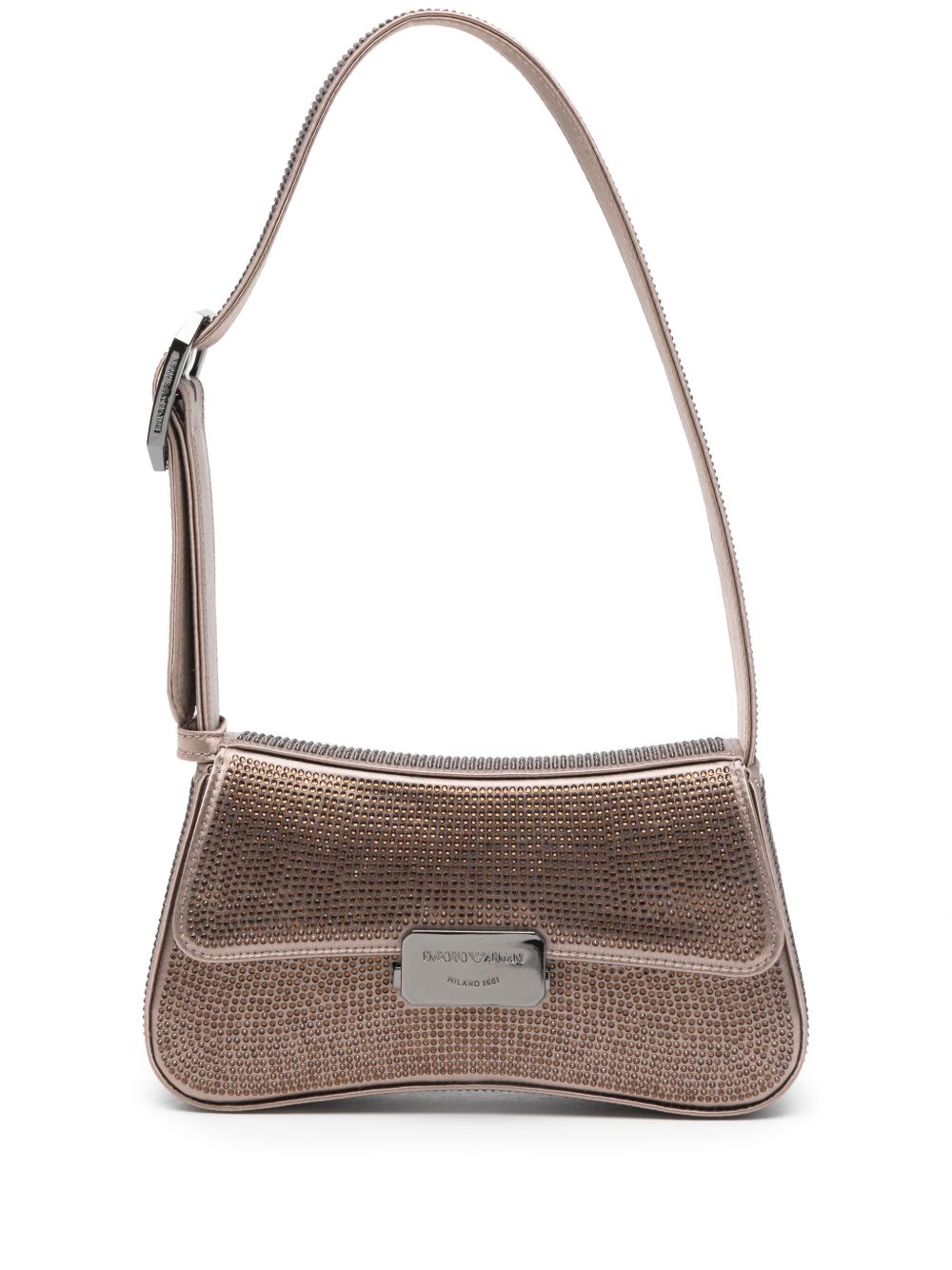 Emporio Armani rhinestone-embellished Shoulder Bag Brown