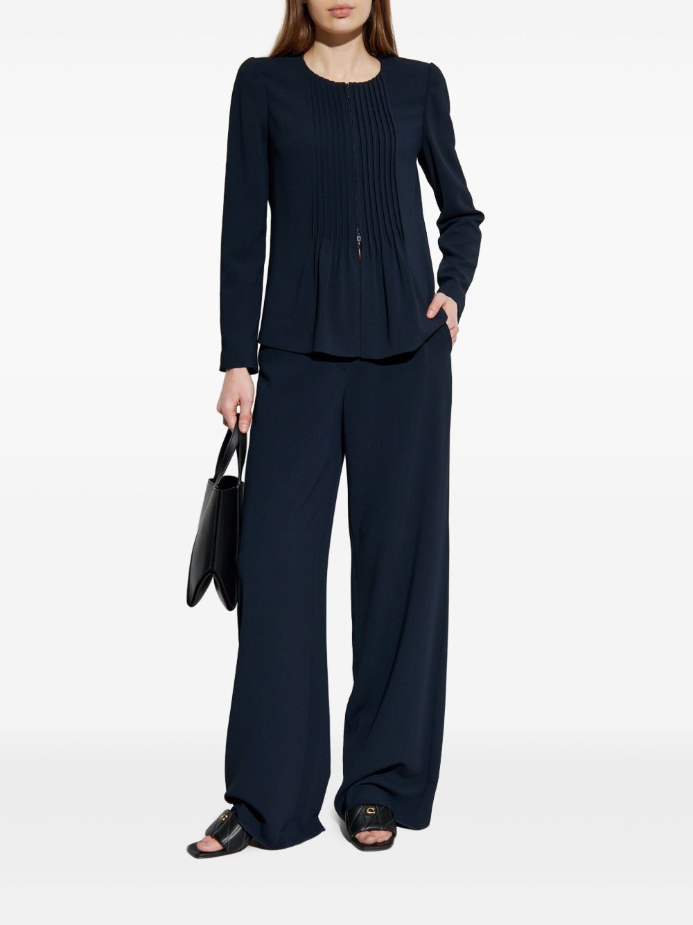 Emporio Armani Tailored Trousers Midnight Blue