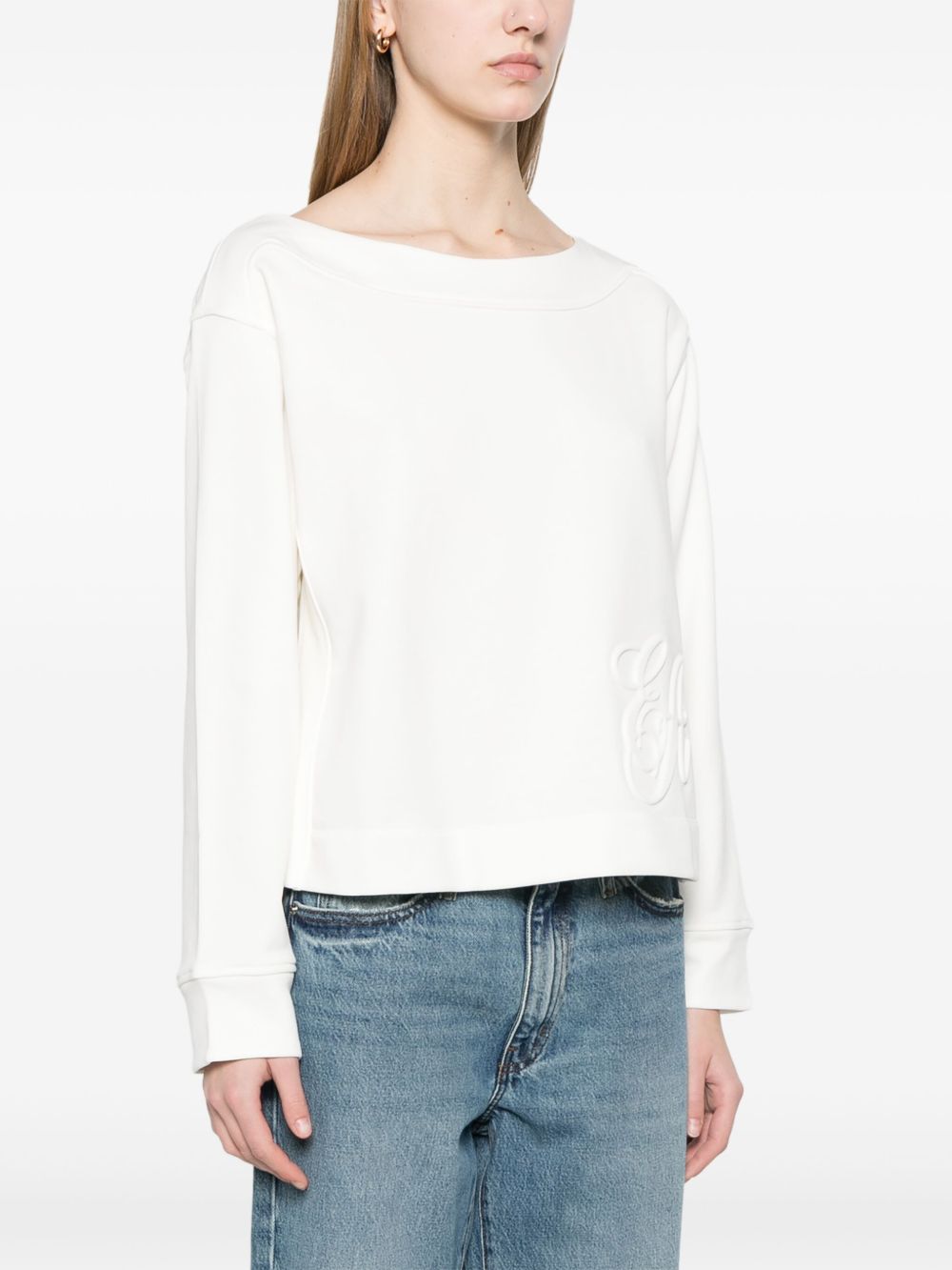 Emporio Armani Logo Sweatshirt White