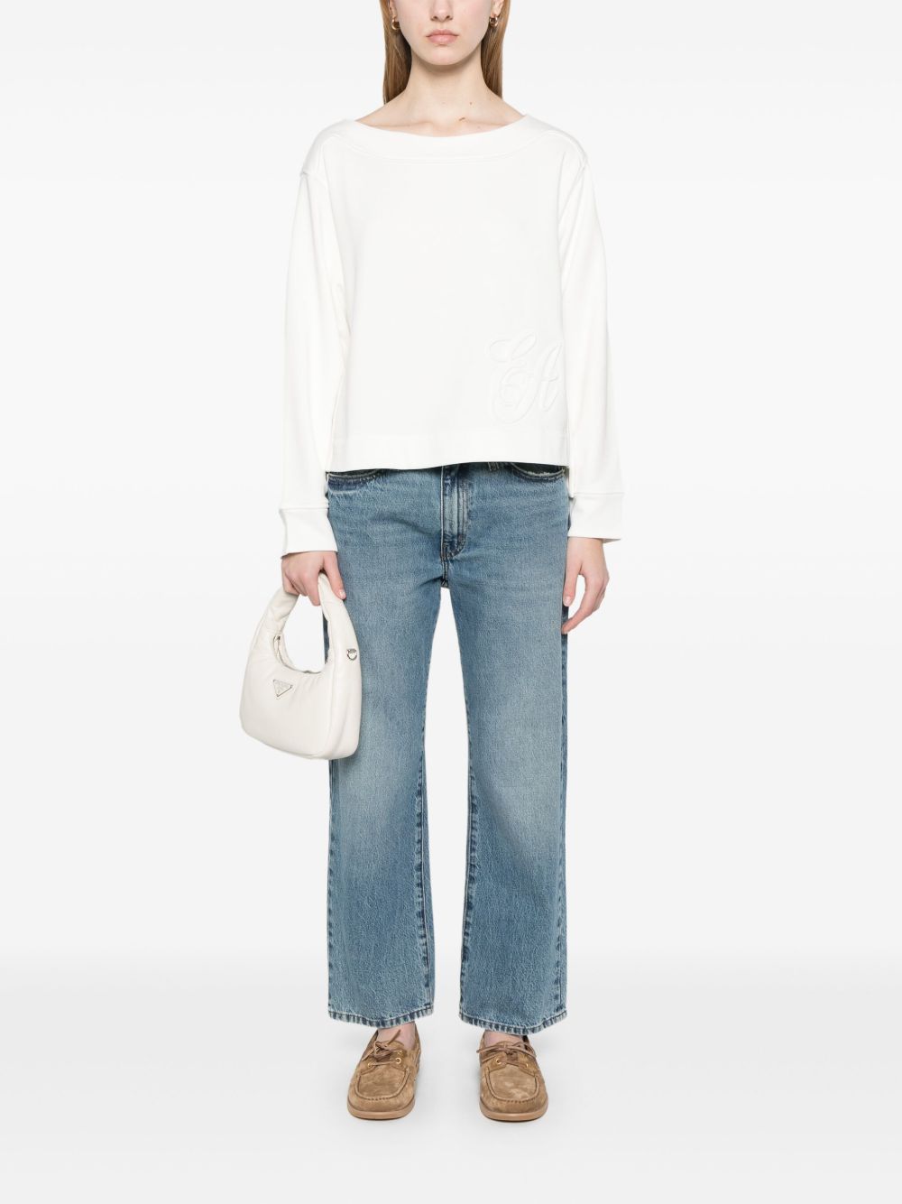 Emporio Armani Logo Sweatshirt White