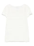 Emporio Armani Ribbed Crew Neck Striped T-Shirt White