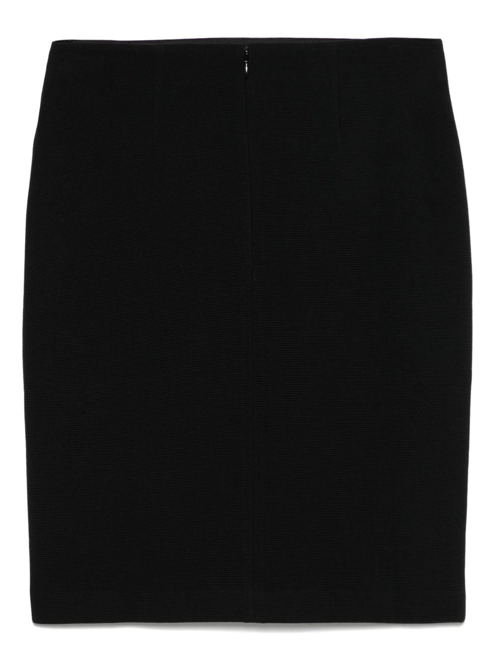 Emporio Armani Ribbed Mini Skirts Black
