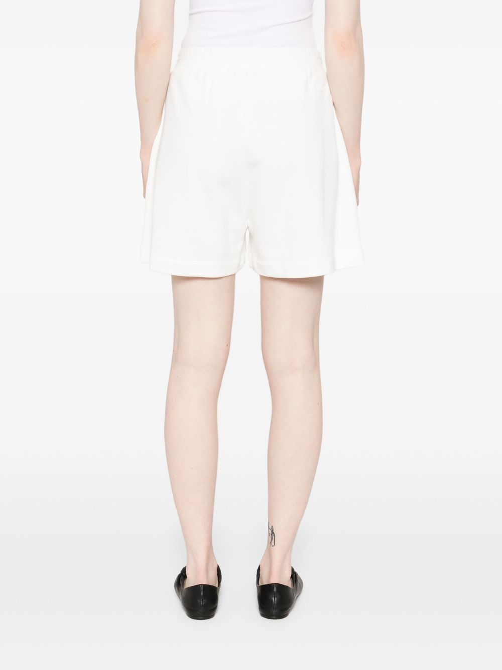 Emporio Armani Jersey-Texture Shorts White