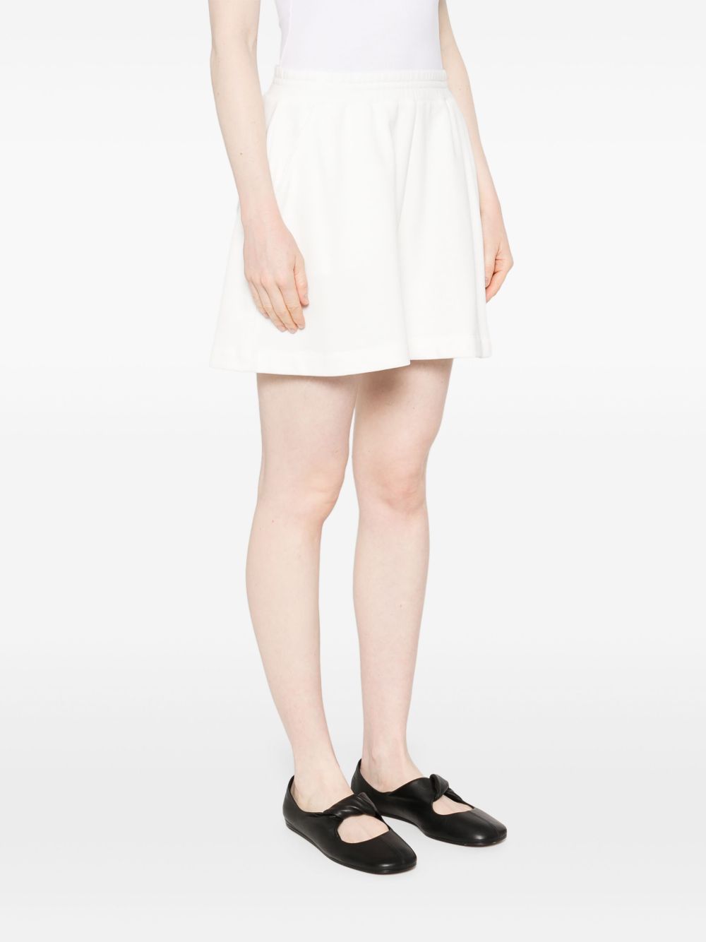 Emporio Armani Jersey-Texture Shorts White