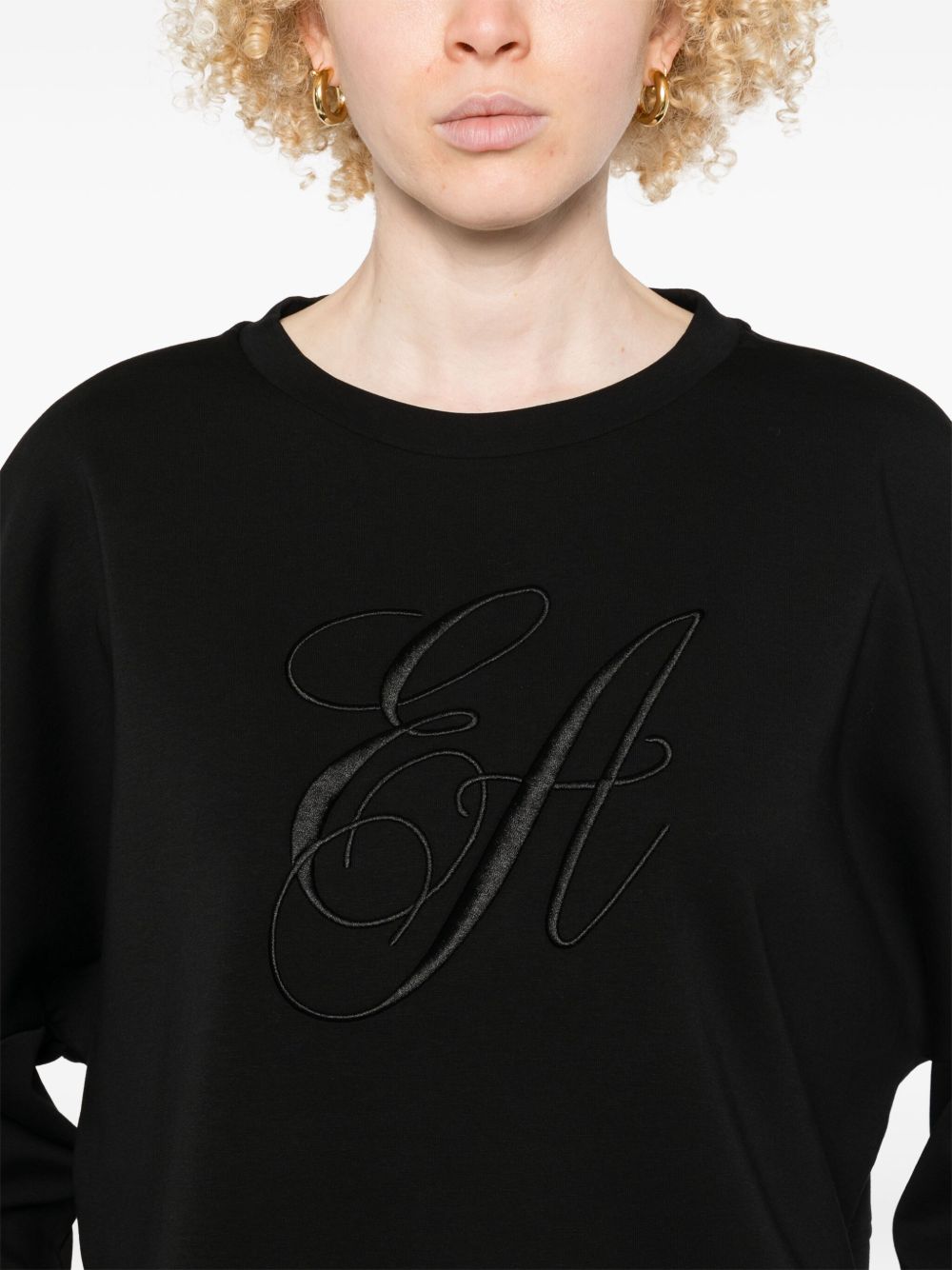 Emporio Armani Logo Sweatshirt Black