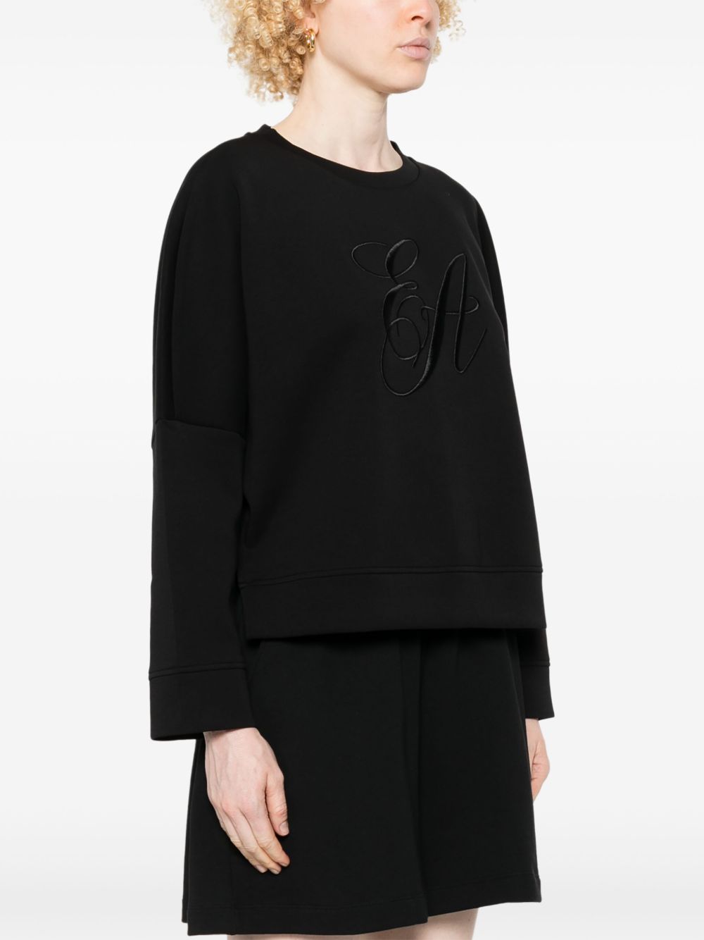 Emporio Armani Logo Sweatshirt Black
