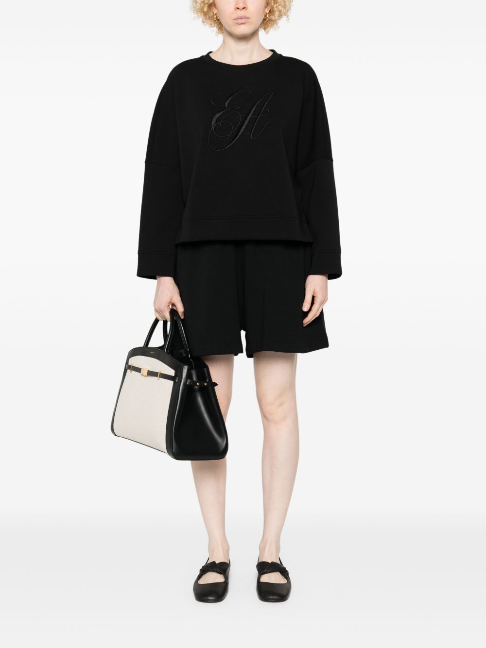 Emporio Armani Logo Sweatshirt Black