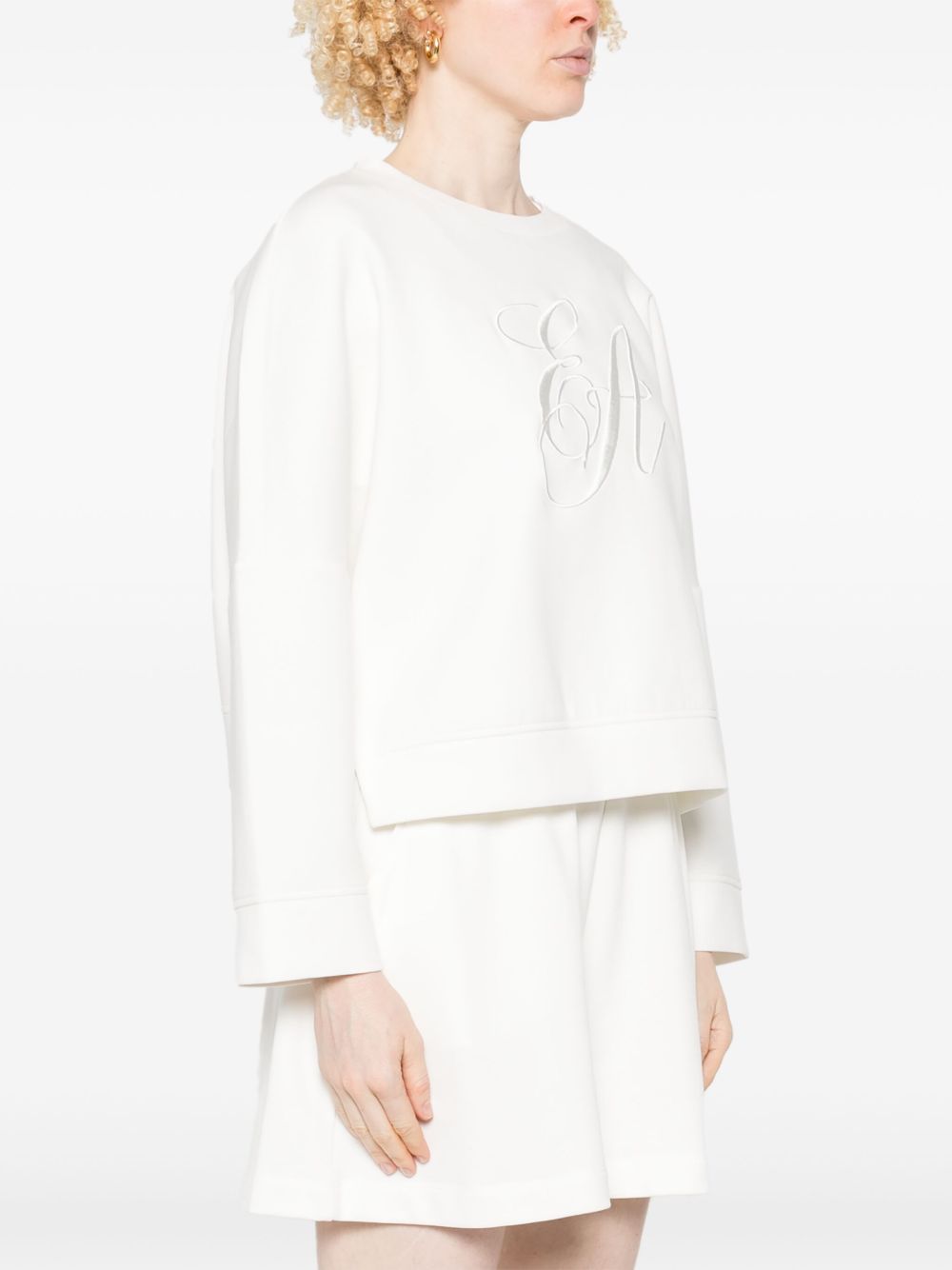 Emporio Armani Logo Sweatshirt White
