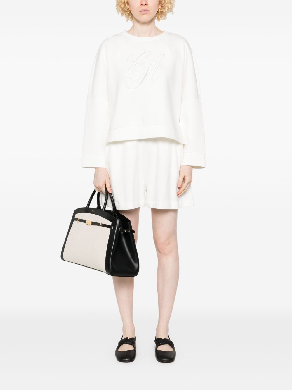 Emporio Armani Logo Sweatshirt White