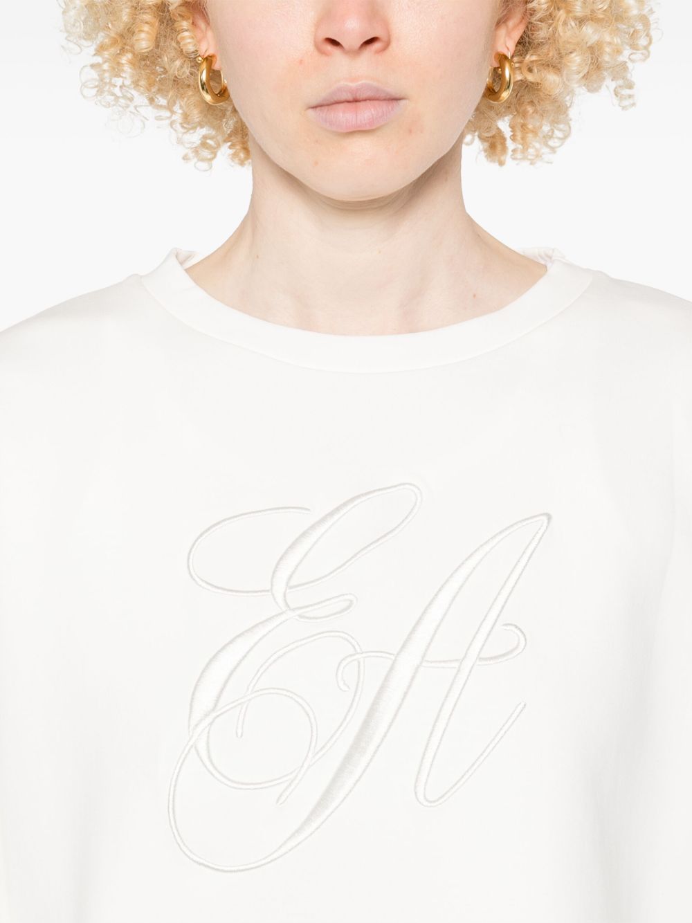 Emporio Armani Logo Sweatshirt White