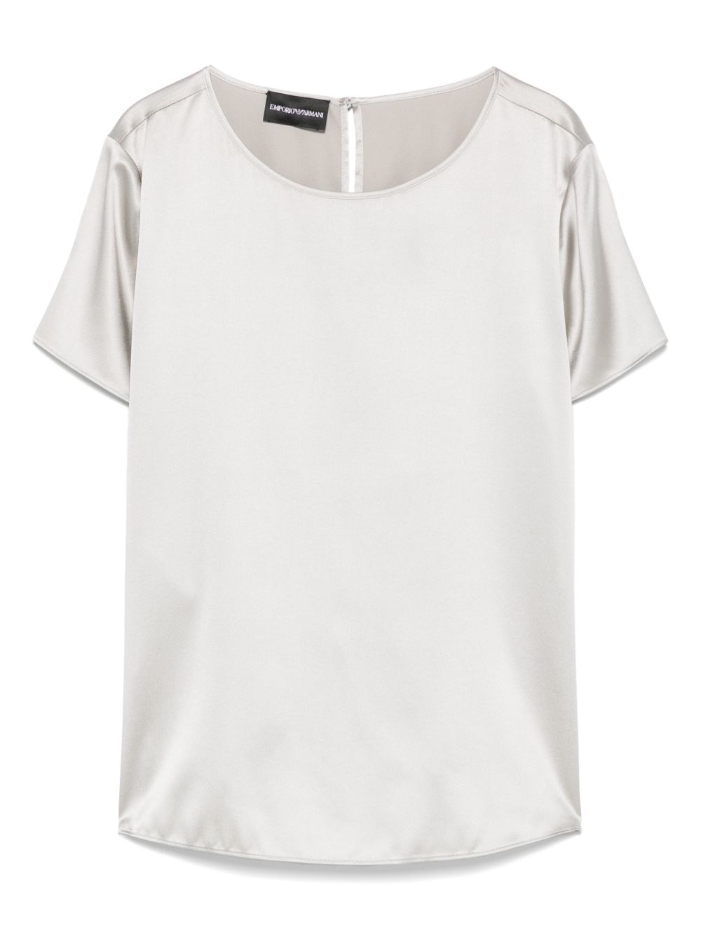 Emporio Armani Satin Top Grey