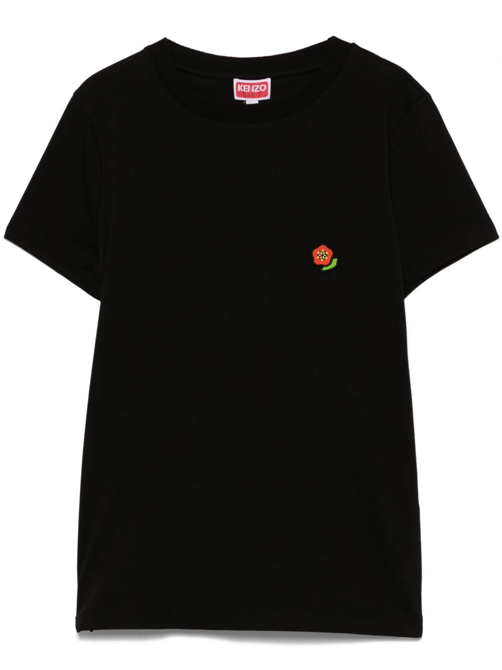 Kenzo Pop Cotton Crew Neck T-Shirt Black Black