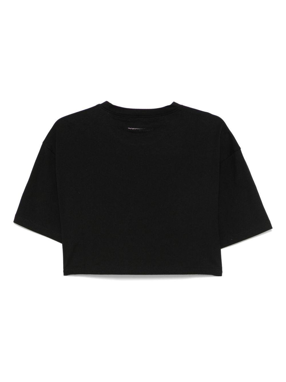 Emporio Armani Logo Cropped T-shirt Black