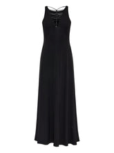 Emporio Armani V-Neck MAxi Dresses Black