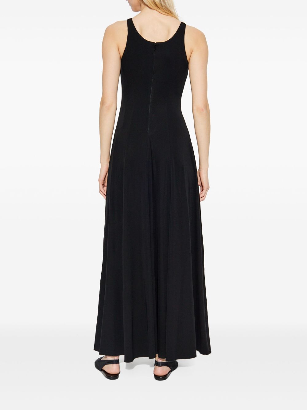Emporio Armani V-Neck MAxi Dresses Black