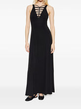 Emporio Armani V-Neck MAxi Dresses Black