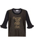 GANNI Transparent Jacquard Top Black