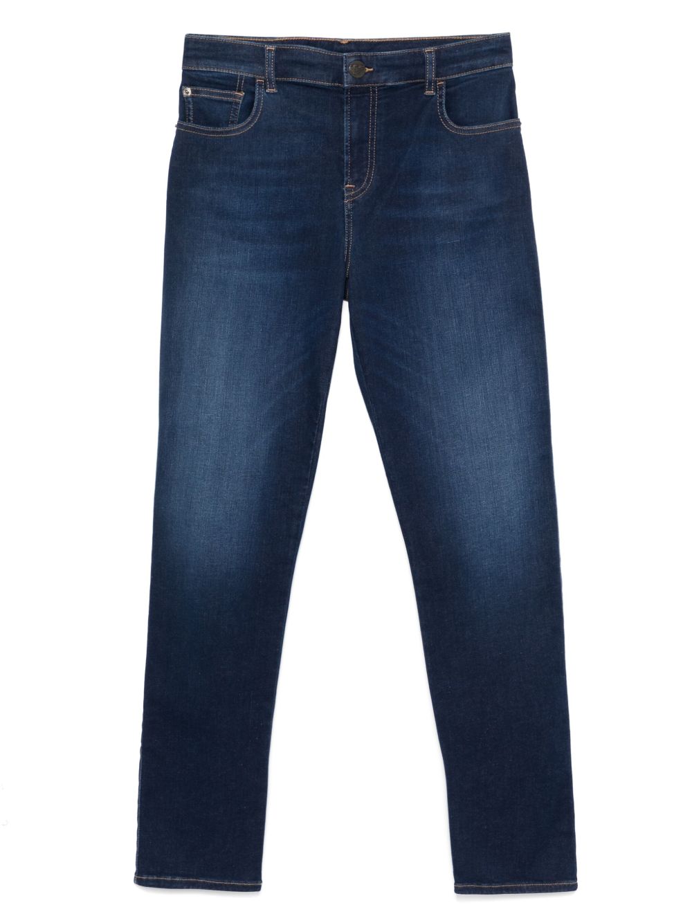 Emporio Armani Logo-Patch Jeans Blue
