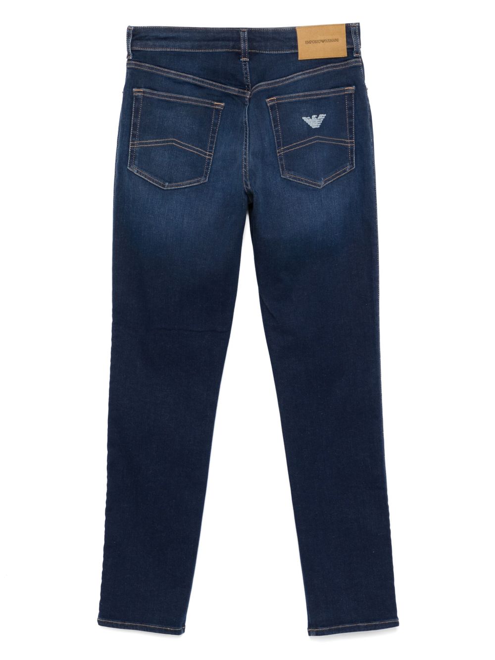 Emporio Armani Logo-Patch Jeans Blue