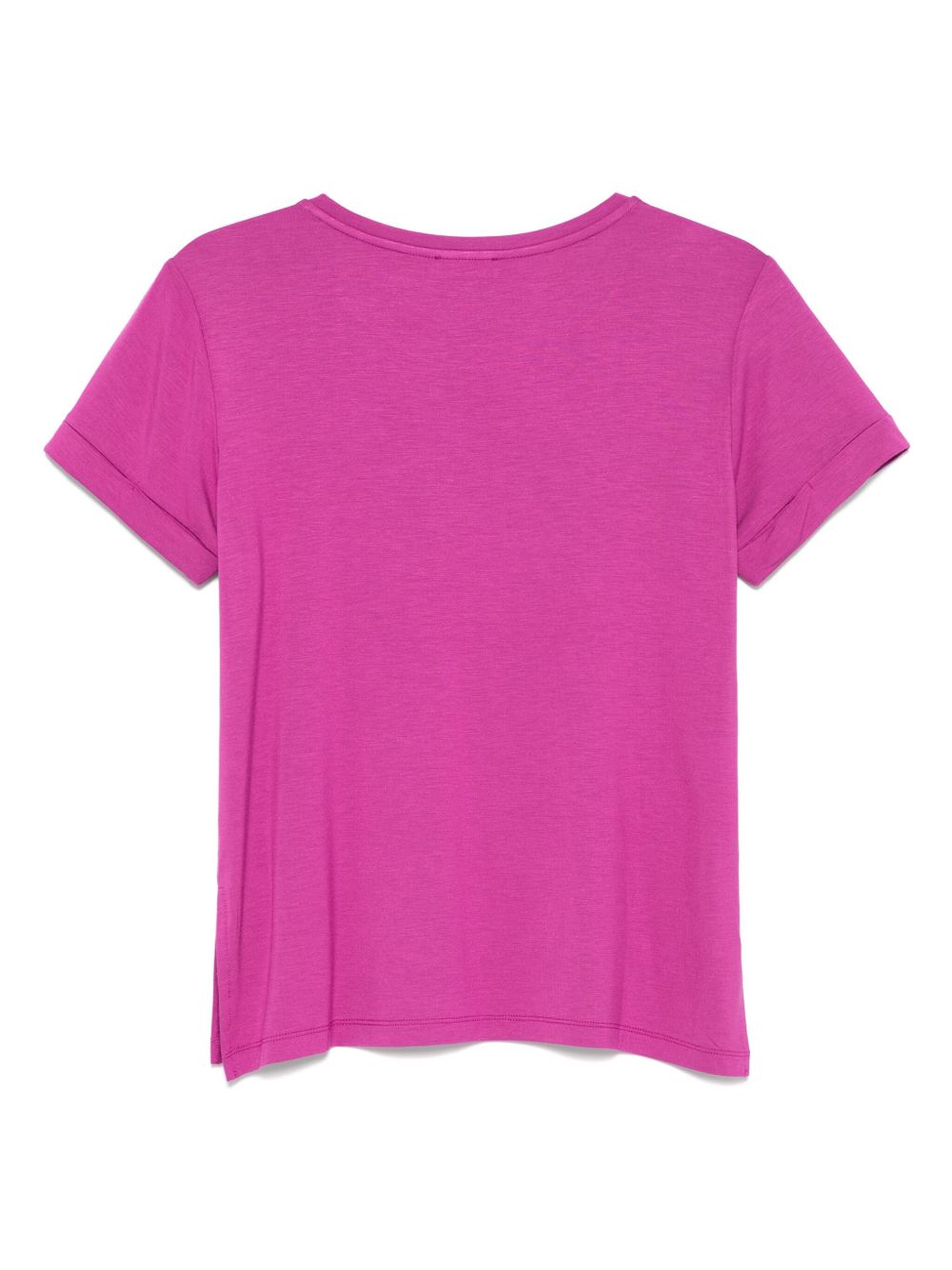 Emporio Armani Crew Neck Logo T-Shirt in Purple